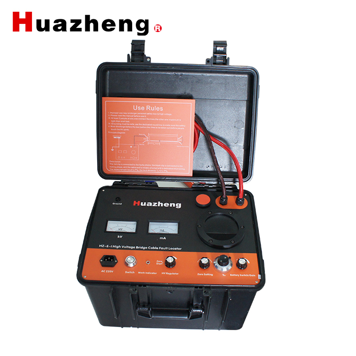 Huazheng HZ-E-I cable fault bridge high voltage bridge test equipment electrical fast high-voltage cable bridge hv cable fault locator