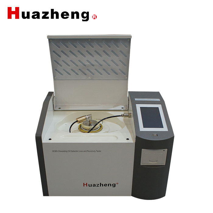 Huazheng HZJD-2 oil tan delta tester insulating oil dielectric loss and resistivity tester insulating oil dissipation factor analyzer