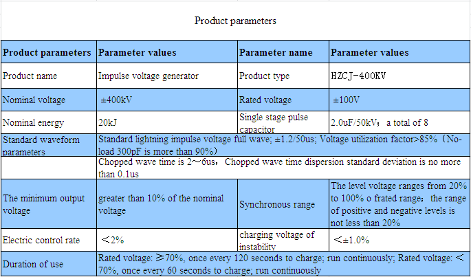 900kV 50kJ High Voltage Test Lightning Impulse Voltage Generator For Sale