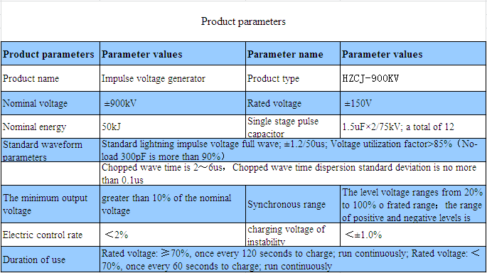 900kV 50kJ High Voltage Test Lightning Impulse Voltage Generator For Sale