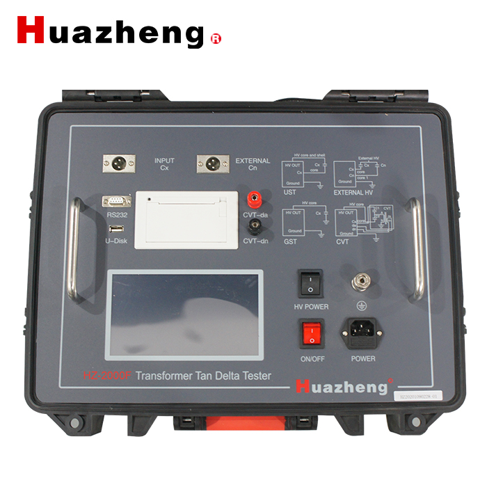 Huazheng HZ-2000F Transformer Tan Delta Tester Dielectric Capacitance Dissipation Test Machine Transformer Tan Delta Analysis Machine