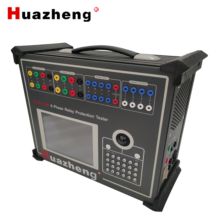 Huazheng HZJB-1200 six phase relay tester six phase relay protection testing Instrument auto relay test set 6 phase relay tester
