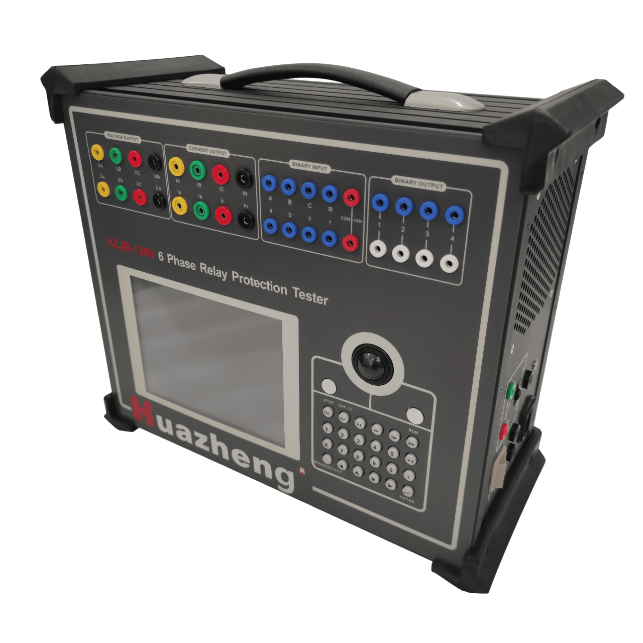 Huazheng HZJB-1200 six phase relay tester six phase relay protection testing Instrument auto relay test set 6 phase relay tester